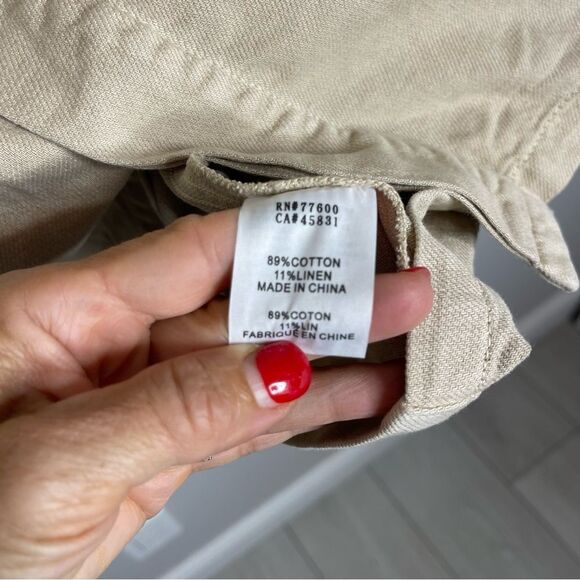 Sandrine Rose x Free People Distressed cotton Linen blend Coat jacket small flaw - Picture 10 of 10